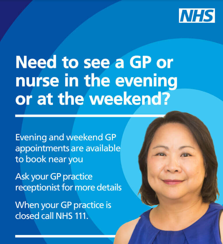 Evening and Weekend Appointments