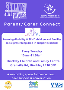 Learning Disability and SEND drop in session Hinckley Children and Family Centre