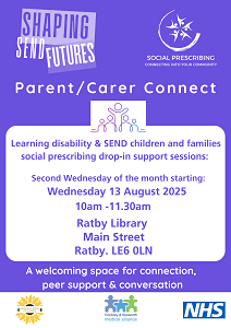 Learning Disability and SEND drop in session Ratby Library